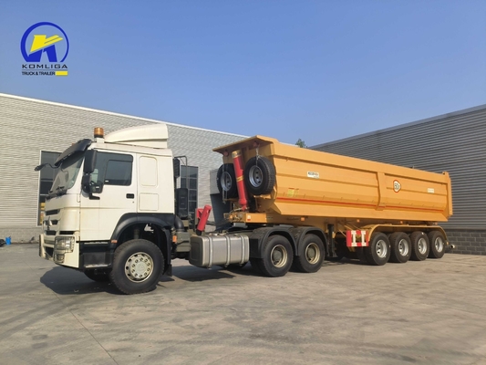 10000x2500x3800мм Sinotruk Dump Trailer с передним подъемным устройством и перекрестной подвеской