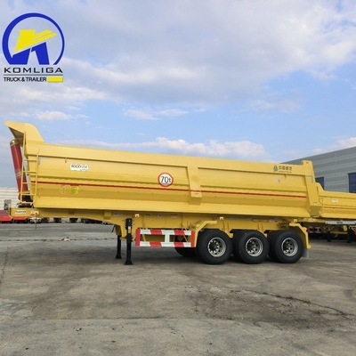 Sinotruk 3/4 Оси Транспортный наклонный наклонный трейлер Каменный функциональный свалочный трейлер