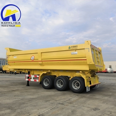 Sinotruk 3/4 Оси Транспортный наклонный наклонный трейлер Каменный функциональный свалочный трейлер