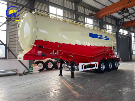 Дизайн 3 оси 30/35/40/45cbm Bulk Cement Semi-Trailer с двухскоростным прицепом Jost
