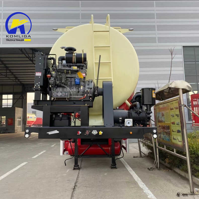 Дизайн 3 оси 30/35/40/45cbm Bulk Cement Semi-Trailer с двухскоростным прицепом Jost