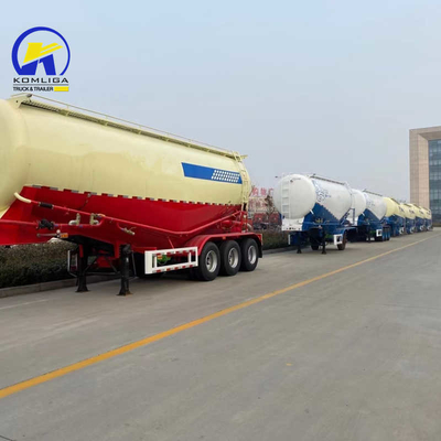 Дизайн 3 оси 30/35/40/45cbm Bulk Cement Semi-Trailer с двухскоростным прицепом Jost