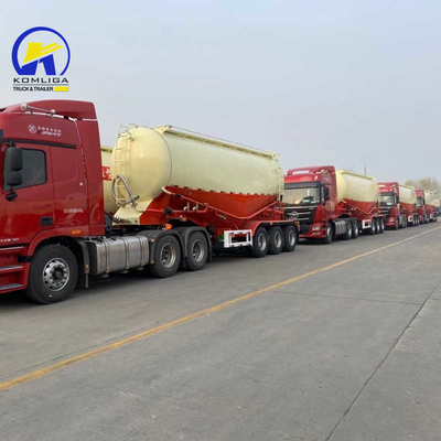 Дизайн 3 оси 30/35/40/45cbm Bulk Cement Semi-Trailer с двухскоростным прицепом Jost