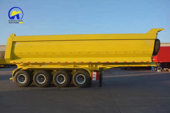 4axle U Shape Hydraulic Cylinder Dump Semi Trailer с Jost 2.0 или 3,5 дюймовым King Pin