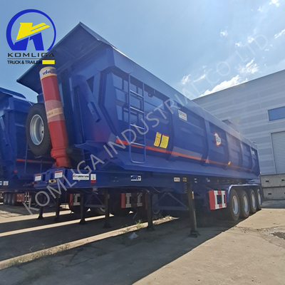 Fuwa/BPW Axles Flatbed Semi Trailer для тяжелой работы 40cbm 45cbm Tipper Dump Trailer